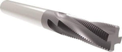 Allied Machine and Engineering - M4x0.70 Metric, 0.115" Cutting Diam, 3 Flute, Solid Carbide Helical Flute Thread Mill - Internal/External Thread, 0.276" LOC, 2" OAL, 1/8" Shank Diam - Exact Industrial Supply