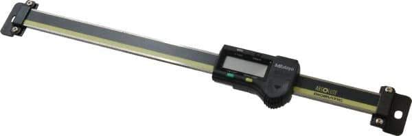 Mitutoyo - 0 to 8 Inch, 0.01mm Resolution Horizontal Electronic Linear Scale - 0.001 Inch Accuracy, Data Output, SR44 Battery - Exact Industrial Supply