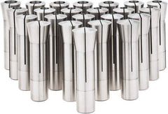 Value Collection - 23 Piece, 1/16" to 3/4" Capacity, R8 Collet Set - Exact Industrial Supply