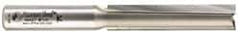 Amana Tool - 1/2" Diam, 1/2" Shank Diam, 2-1/2" Length of Cut, 2 Flute Straight Plunge Router Bit - 4-1/2" Overall Length, Carbide Tipped - Exact Industrial Supply