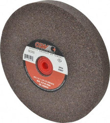 Camel Grinding Wheels - 36 Grit Aluminum Oxide Bench & Pedestal Grinding Wheel - 8" Diam x 1-1/4" Hole x 1" Thick, 3600 Max RPM, O Hardness, Very Coarse Grade , Vitrified Bond - Exact Industrial Supply