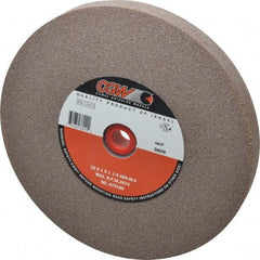 Camel Grinding Wheels - 60 Grit Aluminum Oxide Bench & Pedestal Grinding Wheel - 10" Diam x 1-1/4" Hole x 1" Thick, 2483 Max RPM, M Hardness, Medium Grade , Vitrified Bond - Exact Industrial Supply