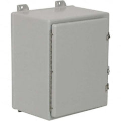 Wiegmann - NEMA 4X Fiberglass Standard Enclosure with Continuous Hinge Cover - Exact Industrial Supply