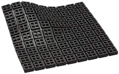 Mason Ind. - 18" Long x 18" Wide x 3/4" Thick, Neoprene, Machinery Leveling Pad & Mat - 14,580 Lb Max Load, Black - Exact Industrial Supply