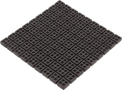 Mason Ind. - 18" Long x 18" Wide x 3/4" Thick, Rubber, Machinery Leveling Pad & Mat - 14,580 Lb Max Load, Black - Exact Industrial Supply