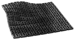 Mason Ind. - 18" Long x 18" Wide x 3/8" Thick, Rubber, Machinery Leveling Pad & Mat - 14,580 Lb Max Load, Black - Exact Industrial Supply