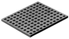 Mason Ind. - 18" Long x 18" Wide x 5/16" Thick, Neoprene, Machinery Leveling Pad & Mat - 19,440 Lb Max Load, Black - Exact Industrial Supply