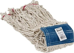 Rubbermaid - 5" Blue Head Band, X-Large Blended Fiber Loop End Mop Head - 4 Ply, Use for General Purpose - Exact Industrial Supply