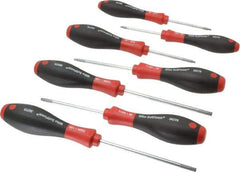 Wiha - 7 Piece TR7 to TR25 Ergonomic Handle Torx Driver Set - TR7, TR8, TR9, TR10, TR15, TR20, TR25 - Exact Industrial Supply