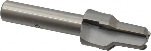 Scientific Cutting Tools - 0.586" Diam, 0.543" Small End Diam, 1/2" Straight Shank, 1-7/16" Flute, Taper Pipe Reamer - Exact Industrial Supply