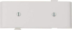 Pass & Seymour - 1 Gang, 4.9062 Inch Long x 1-13/16 Inch Wide, Blank Wall Plate - Blank, White, Nylon - Exact Industrial Supply