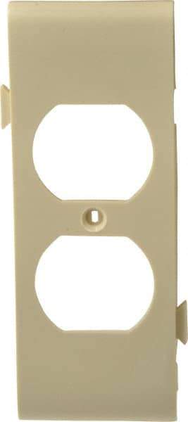 Pass & Seymour - 1 Gang, 4.9062 Inch Long x 1-13/16 Inch Wide, Sectional Wall Plate - Duplex Outlet Center Panel, Ivory, Nylon - Exact Industrial Supply