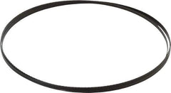 Disston - 18 TPI, 7' 9-1/2" Long x 1/4" Wide x 0.025" Thick, Welded Band Saw Blade - Carbon Steel, Toothed Edge, Raker Tooth Set, Hard Back, Contour Cutting - Exact Industrial Supply