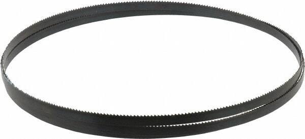 Disston - 10 TPI, 7' 9-1/2" Long x 3/8" Wide x 0.025" Thick, Welded Band Saw Blade - Carbon Steel, Toothed Edge, Raker Tooth Set, Hard Back, Contour Cutting - Exact Industrial Supply