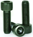 7/16-14 x 3-1/4 - Black Finish Heat Treated Alloy Steel - Cap Screws - Socket Head - Exact Industrial Supply