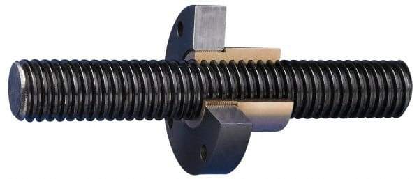 Keystone Threaded Products - 1-1/2-2-2/3 Acme, 6' Long, Alloy Steel Precision Acme Threaded Rod - Left Hand Thread, 2C Fit - Exact Industrial Supply