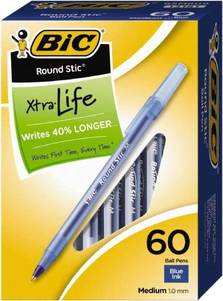Bic - Conical Ball Point Pen - Blue - Exact Industrial Supply
