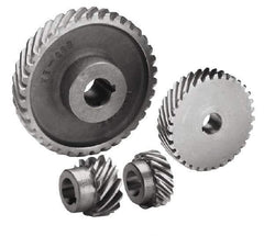 Boston Gear - 8 Pitch, 2-1/2" Pitch Diam, 2.676" OD, 20 Tooth Helical Gear - 3/4" Face Width, 1" Bore Diam, 14.5° Pressure Angle, Steel - Exact Industrial Supply