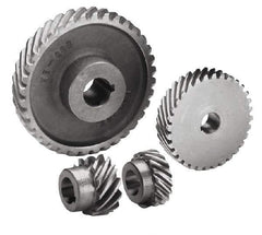 Boston Gear - 20 Pitch, 0.6" Pitch Diam, 0.671" OD, 12 Tooth Helical Gear - 9/16" Face Width, 3/8" Bore Diam, 14.5° Pressure Angle, Steel - Exact Industrial Supply