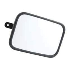 PRO-SAFE - Indoor & Outdoor Rectangular Vehicle/Utility Safety, Traffic & Inspection Mirrors - Acrylic Lens, Steel Backing, 6-3/8" High - Exact Industrial Supply