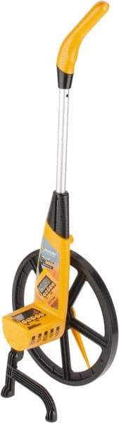 Trumeter - 100,000' Counter Limit, 40-1/4" OAL, Measuring Wheel - 0.1" Accuracy per 100", Measures in Ft/In, Meters/cm & Yards/Tenths - Exact Industrial Supply