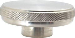 Gibraltar - 3" Head, Knurled Knob - Blank, Stainless Steel - Exact Industrial Supply