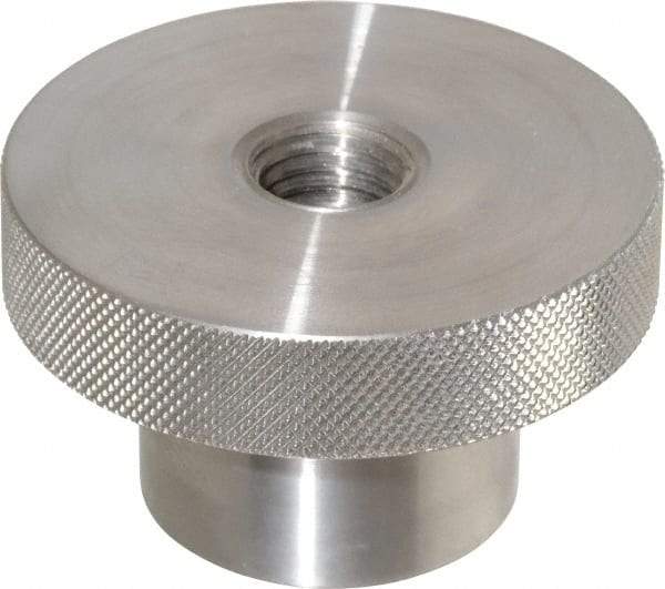 Gibraltar - 3" Head, Knurled Knob - Tapped Thru, Stainless Steel - Exact Industrial Supply