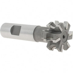 Whitney Tool Co. - 5/32" Radius, 5/16" Circle Diam, 1-5/16" Cutter Diam, 5/8" Cutting Width, Shank Connection, Concave Radius Cutter - 3/4" Shank Diam, 3-1/2" OAL, Carbide-Tipped, Uncoated, Profile Ground, 6 Teeth, Weldon Flat - Exact Industrial Supply