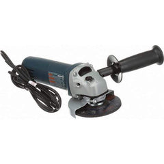 Bosch - 4-1/2" Wheel Diam, 11,000 RPM, Corded Angle & Disc Grinder - 5/8-11 Spindle, 120 Volts, 6 Amps - Exact Industrial Supply