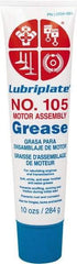 Lubriplate - 10 oz Tube Zinc Oxide General Purpose Grease - White, 150°F Max Temp, NLGIG 0, - Exact Industrial Supply