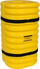 Eagle - 24" Wide x 24" Deep x 42" High, High Density Polyethylene Column Protector - Fits 8" Columns, Yellow - Exact Industrial Supply