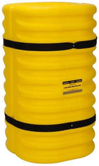 Eagle - 24" Wide x 24" Deep x 42" High, High Density Polyethylene Column Protector - Fits 10" Columns, Yellow - Exact Industrial Supply