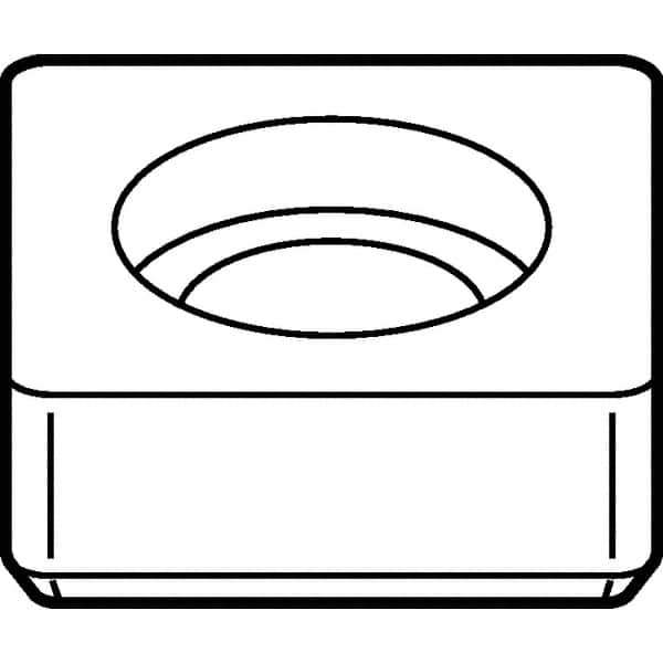 Kennametal - 11.53mm Inscribed Circle, Square Turning Shim for Indexables - SM Shim Style - Exact Industrial Supply