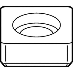 Kennametal - 11.53mm Inscribed Circle, Square Turning Shim for Indexables - SM Shim Style - Exact Industrial Supply