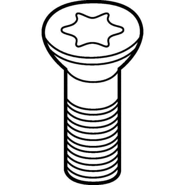 Kennametal - Torx Cap Screw for Indexables - For Use with Inserts - Exact Industrial Supply