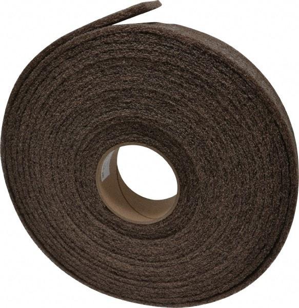 3M - 30' Long x 2" Wide Nonwoven Roll - Medium Grade, Tan, Aluminum Oxide - Exact Industrial Supply