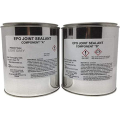 Made in USA - 1 Gal Concrete Repair/Resurfacing - Light Gray, 19 25 Sq Ft Coverage, Epoxy Resin - Exact Industrial Supply