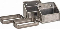 KabelSchlepp - 4.61 Inch Outside Width x 2.6 Inch Outside Height, Cable and Hose Carrier Stainless Steel Tube Mounting Bracket Set - 5.51 Inch Bend Radius, 4.01 Inch Inside Width x 2.05 Inch Inside Height - Exact Industrial Supply