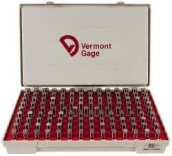 Vermont Gage - 125 Piece, 0.5015-0.6255 Inch Diameter Plug and Pin Gage Set - Minus 0.0002 Inch Tolerance, Class ZZ - Exact Industrial Supply