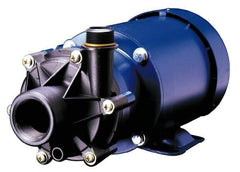 Finish Thompson - 2 HP, 60 Shut Off Feet, PVDF, Carbon and Viton Magnetic Drive Pump - 3 Phase - Exact Industrial Supply