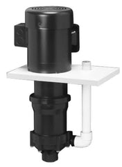 Finish Thompson - 1/3 HP, 39 Shut Off Feet, PVDF, Carbon and Viton Magnetic Drive Pump - 1 Phase - Exact Industrial Supply