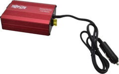 Tripp-Lite - 1 Connection, 12 VDC Input, 120 VAC Output, 14 Amp Input Rating, 300 Peak Wattage, Power Inverter - 3-3/4" Wide x 5-3/4" Deep x 1-3/4" High, 150 Watt Continuous Output Power, Free Air Convection Cooled - Exact Industrial Supply