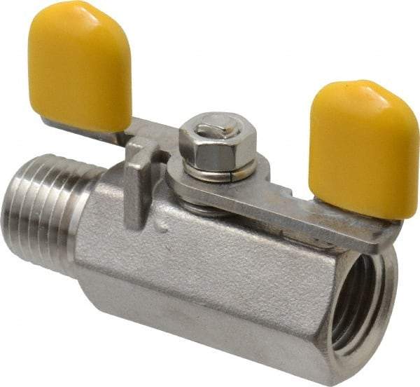 Legend Valve - Stainless Steel Ball Valve - MNPT x FNPT Ends, 800 WOG, 150 WSP - Exact Industrial Supply