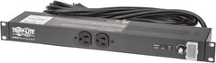 Tripp-Lite - 12 Outlets, 120 Volts, 20 Amps, 15' Cord, Power Outlet Strip - Rack Mount, 5-20 NEMA Configuration - Exact Industrial Supply