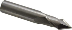 Melin Tool - 5/8" Diam, 1-1/4" LOC, 2 Flute, 60° Point Angle, Solid Carbide Drill Mill - Uncoated, 3-1/2" OAL, 5/8" Shank Diam - Exact Industrial Supply