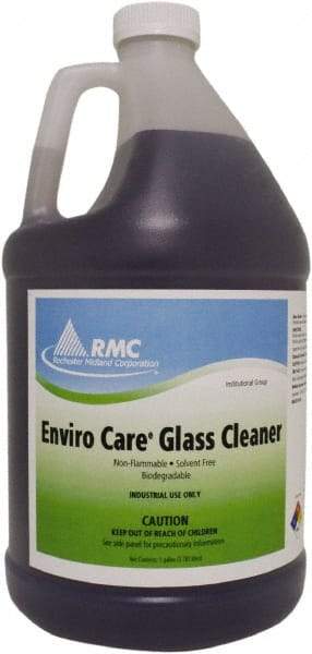Rochester Midland Corporation - 1 Gal Bottle Fresh Glass Cleaner - Concentrated, Use on Ceramic Tile, Formica, Glass Surfaces, Mirrors, Plastic Surfaces, Stainless Steel - Exact Industrial Supply