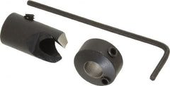 Vernon - 3/8" Cutter Diam, #3 Drill Combatibility, 1/4" Collar Thickness, Adjustable Depth Drill Countersink - Exact Industrial Supply