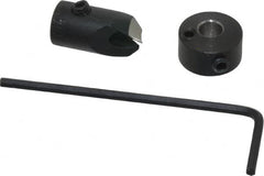 Vernon - 5/16" Cutter Diam, #20 Drill Combatibility, 1/4" Collar Thickness, Adjustable Depth Drill Countersink - Exact Industrial Supply