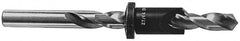 Vernon - 1/2" Cutter Diam, Letter J Drill Compatibility, 1/4" Collar Thickness, Adjustable Depth Drill Countersink - Exact Industrial Supply