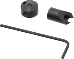 Vernon - 5/16" Cutter Diam, #29 Drill Combatibility, 1/4" Collar Thickness, Adjustable Depth Drill Countersink - Exact Industrial Supply